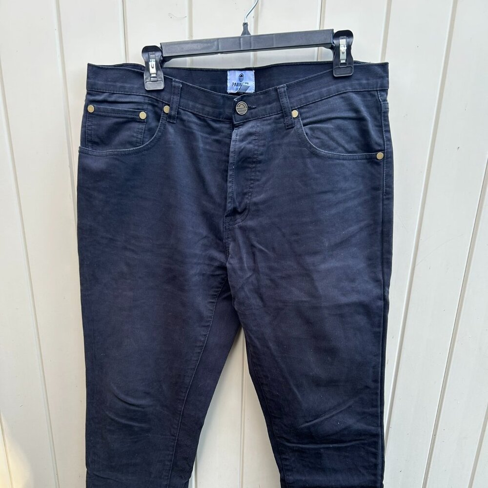 Parallel League Corduroy Style Black Denim Pants Size 32